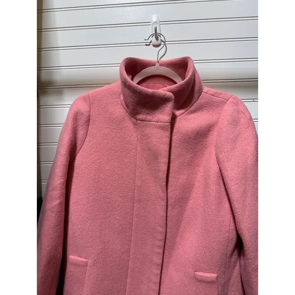 J Crew Mercantile Wool Blend Fully Lined Pea Coat Size 4 - Picture 3 of 13